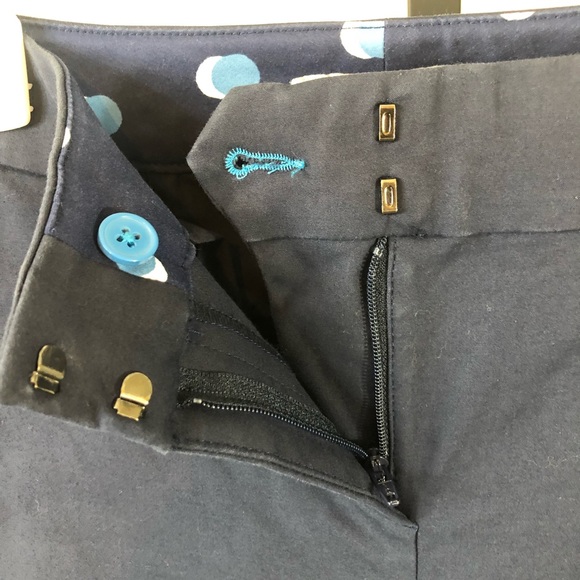 Boden Richmond Navy Blue Pants Size 2R Ankle Cropped #i25 - Picture 5 of 9